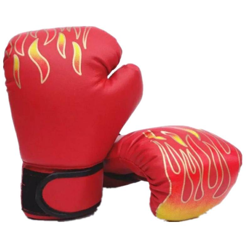 New red flame tiger boxing boxing gloves adult children cartoon scattered boxing training glove gloves