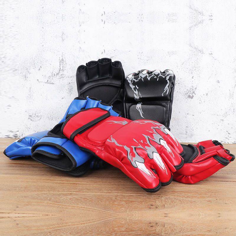 Globe Sanda Boxing Gloves Adult Children Free Fighting Semi -Finger Fighting Sandbag MMA Gloves