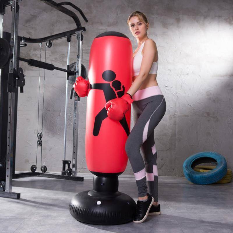 Pillar -style thick family fitness children's boxing boxing bags are not rare and thick San Dan large inflatable
