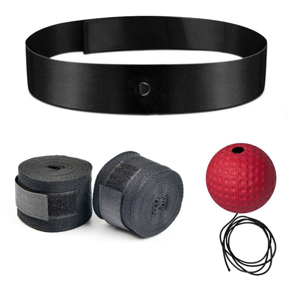 Knitting + red hard ball + black strap
