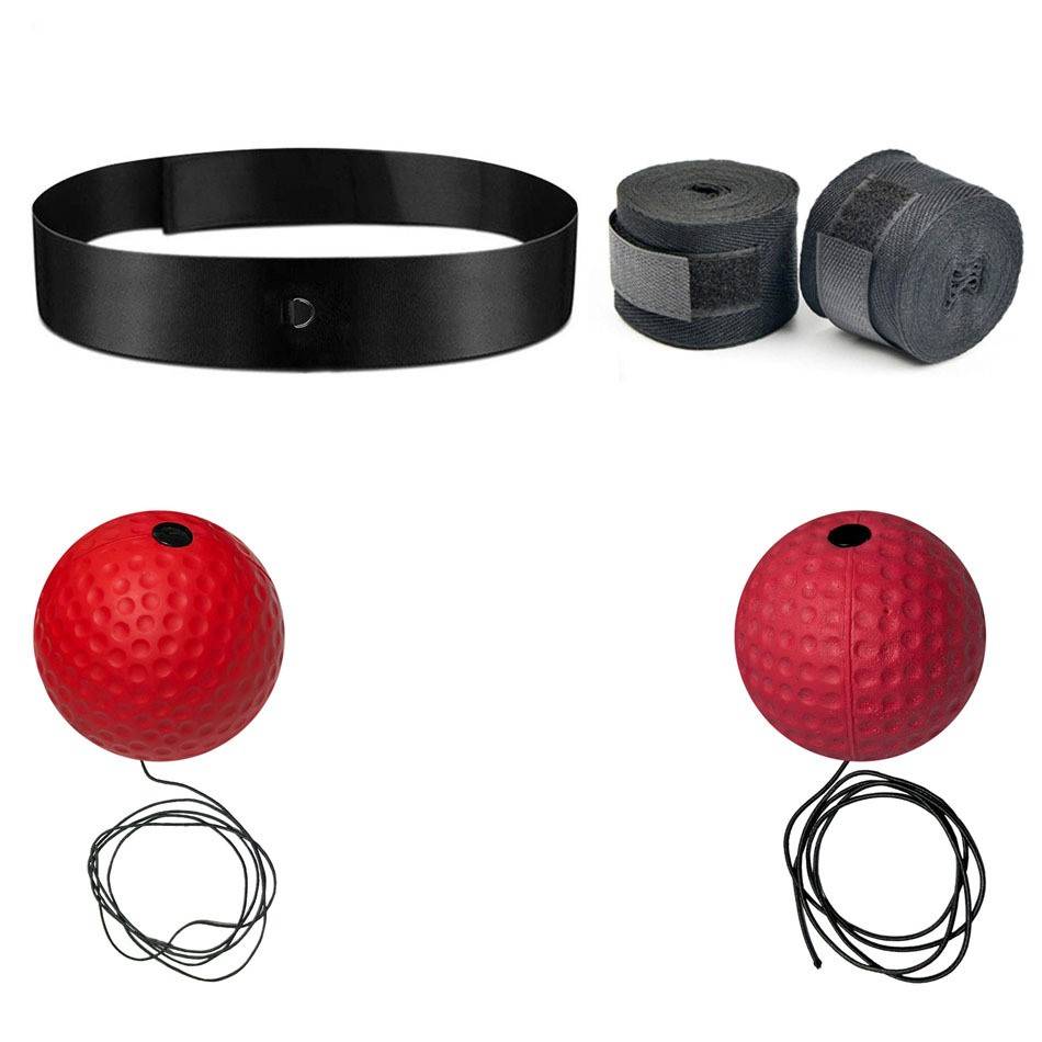 Weasel + red hard ball + red soft ball + black strap