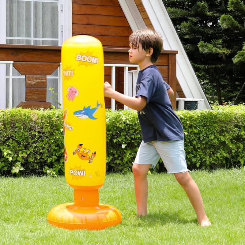 Sanda does not decompress the explosion, the inflatable boxing column, the tumbler family fitness home training device extra large new model