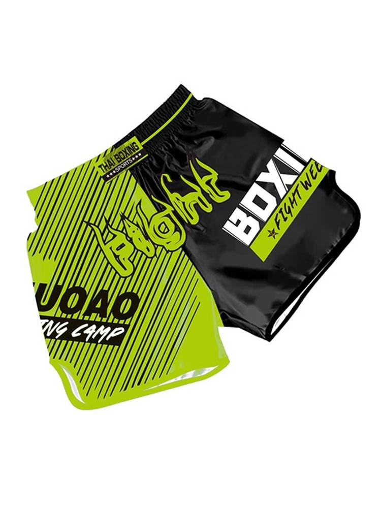 Muay Thai shorts, men and women boxing fighting short pants running sports fitness fighting training short pants Muay Thai pants