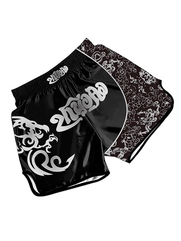 Muay Thai shorts, men and women boxing fighting short pants running sports fitness fighting training short pants Muay Thai pants