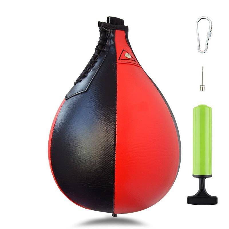 Black and red pear ball
