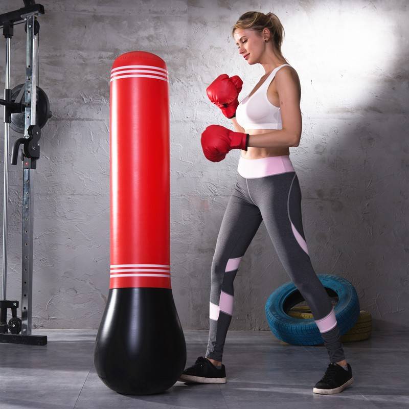Fitness new children's vertical boxing columns and tumbler inflatable toys, thickened sandbase sandbags exercise