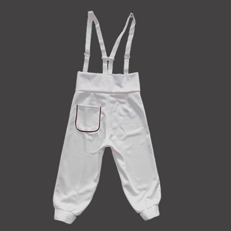 Red side of right hand pants