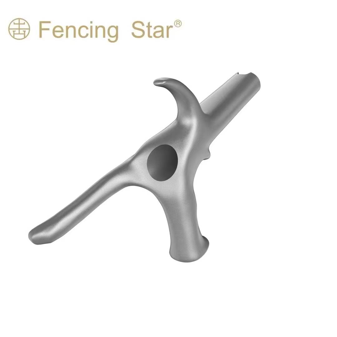 Fencing ultra -light flower sword heavy sword handpader's handle parts non -slip durability suitable for all kinds of glove alloy lightweight durable gray