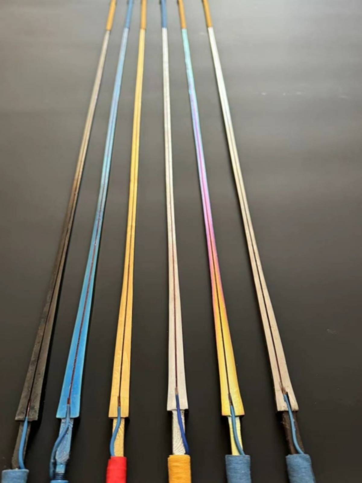 Zhangpai Stainless Sword Electric Sword Stripe Silver Blue Black Certification Competition Equipment Azhang Flower Sword Bar