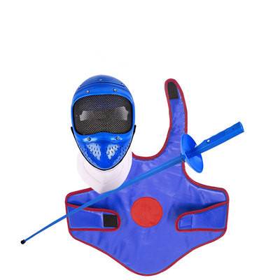 Fencing Equipment Children's Plastic Sword Mask three -piece set of first -school enlightenment equipment exported to European and American quality
