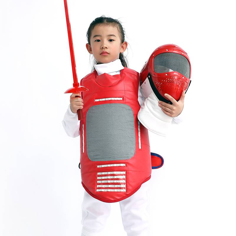 Fencing equipment Children's fencing enlightenment set three -piece electric alarm vest plastic sword plastic mask