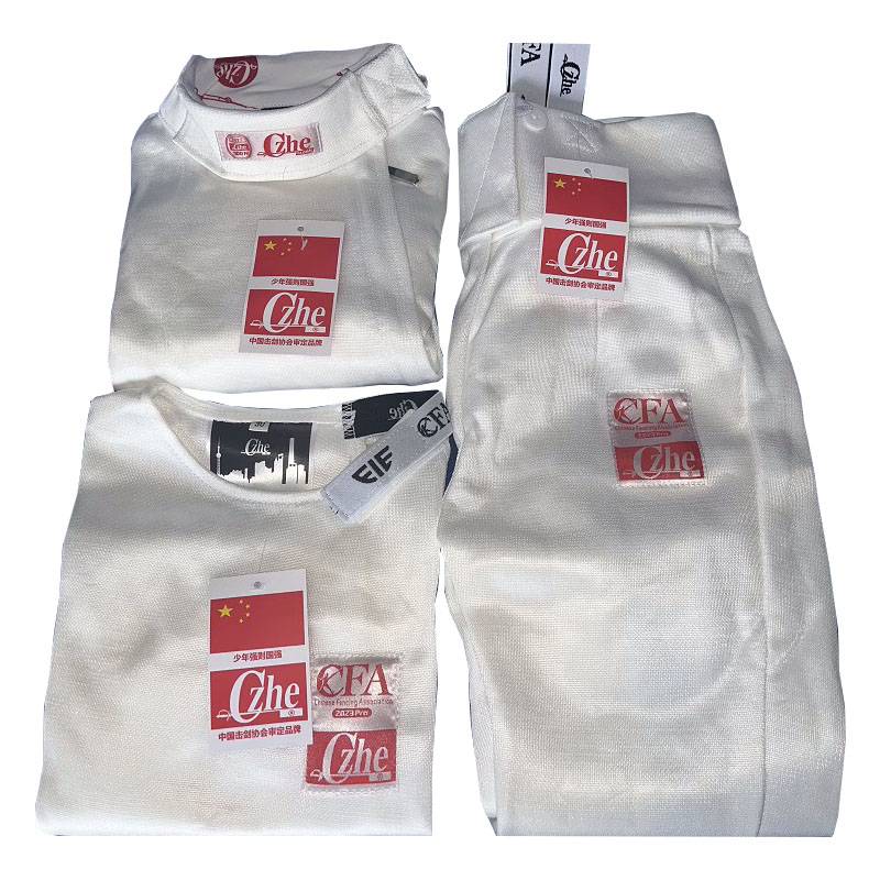 2024 New Rules Adult Children CFA 900N Bingshi Fencing Server Protective Clothing Flower Chong Sword Sword Three -piece