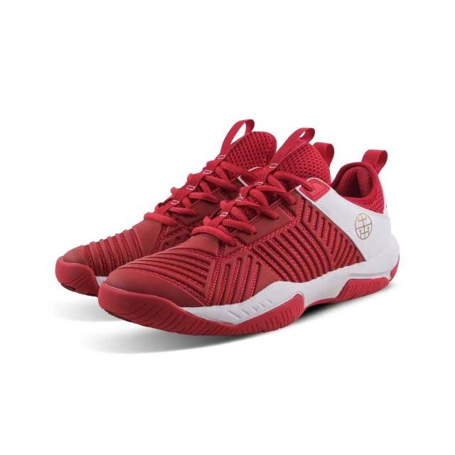 Red coral fencing shoes