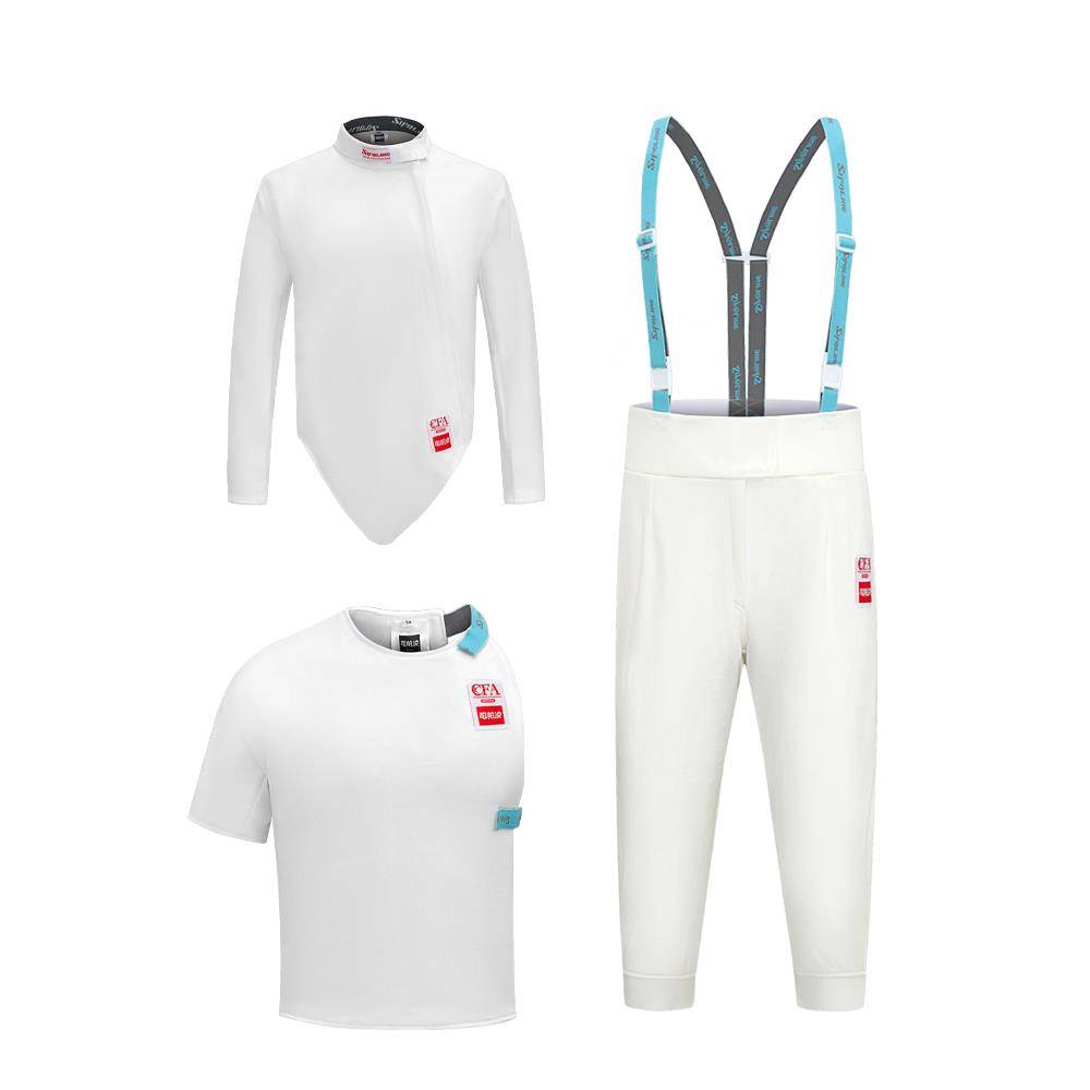 Fencing suit 900N new rules children 450n flower heavy saber competition jacket top vest pants ice silk fencing protection suit