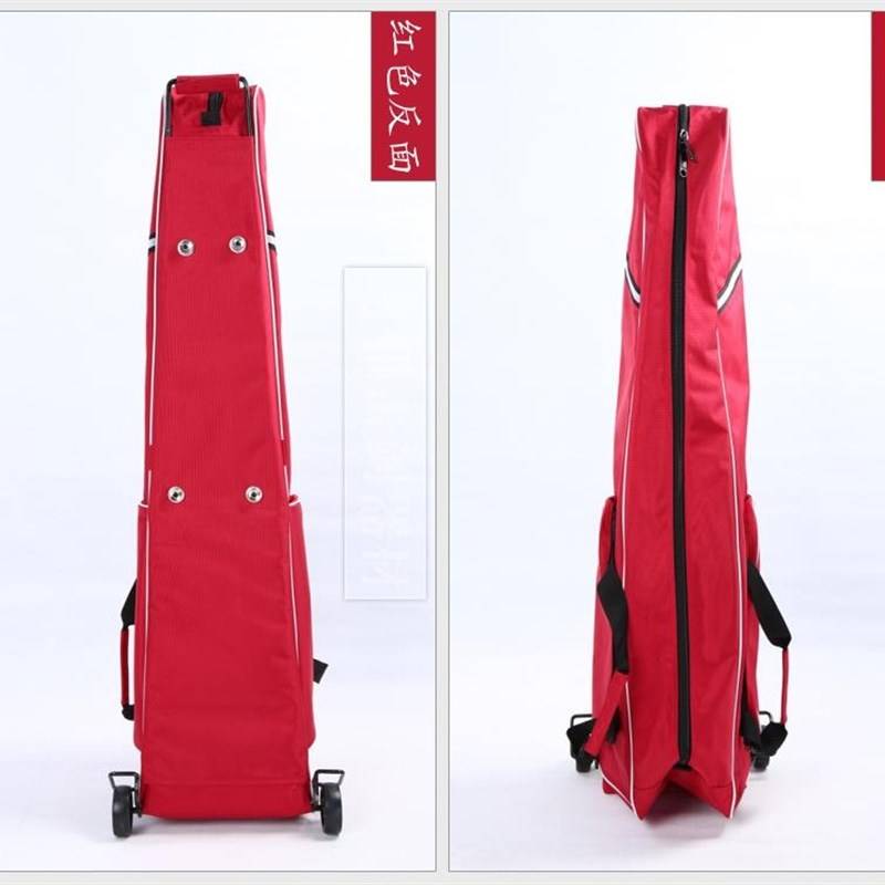 Fencing equipment Black -red fencing sword bag Children adult new model with steel frame small roller sword bag A -type bag