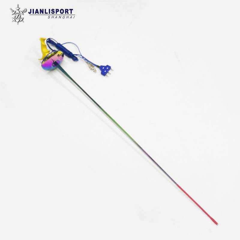 Shanghai Jianli Association certified rust -proof color electro -wearing heavy sword children's competition with hand line fencing professional equipment