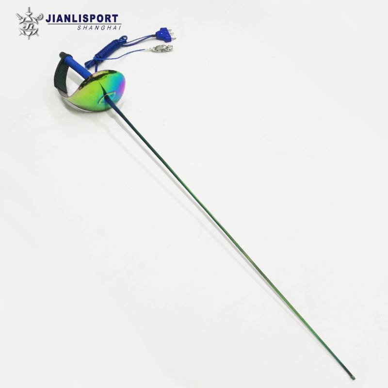 Shanghai Jianli Association certified rust -proof color electro -wearing heavy sword children's competition with hand line fencing professional equipment