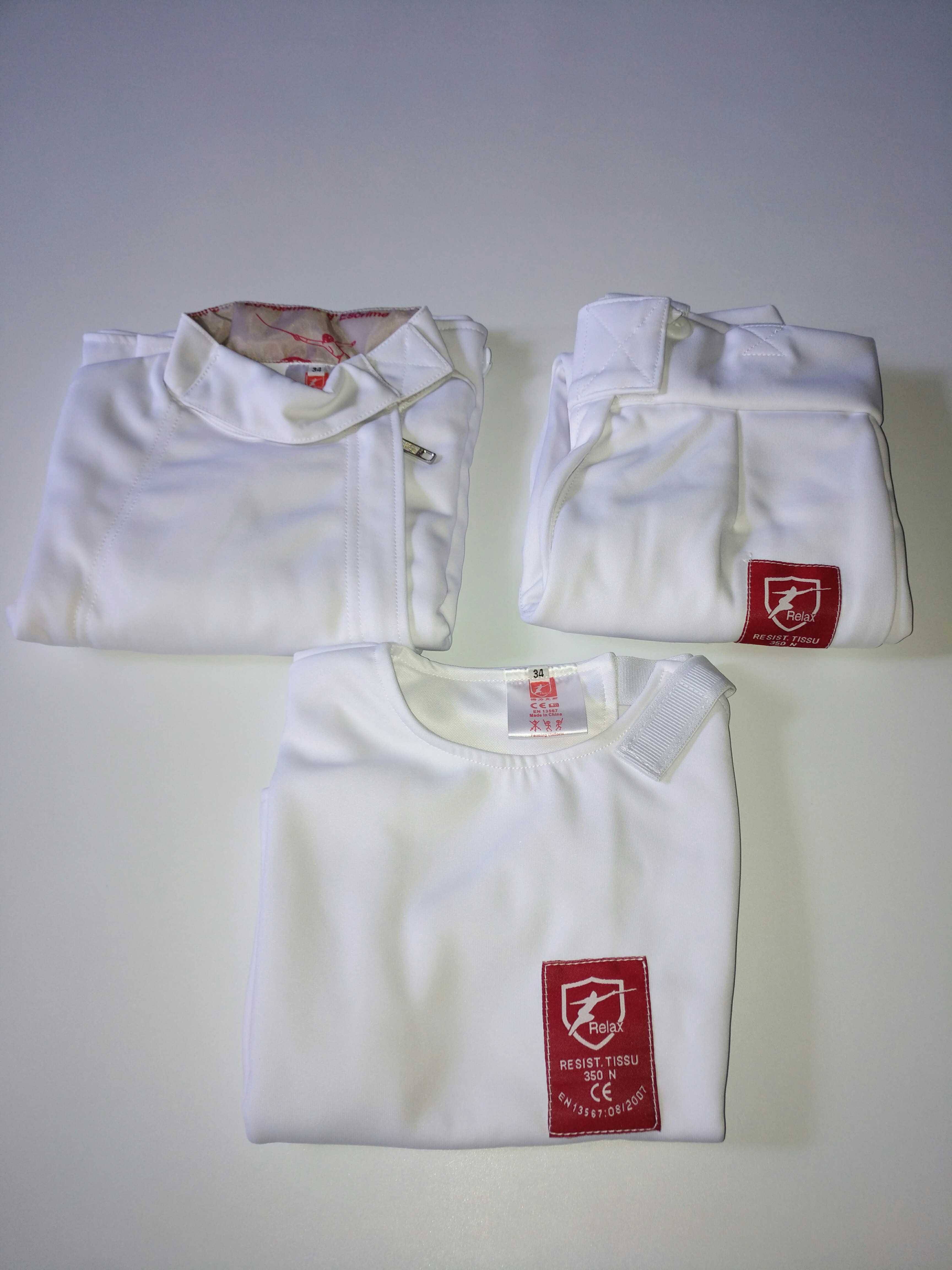 Fencing Clothing Three -piece Drossing Equipment Children's Set Fencing Protection Server Adult CE350N Competition