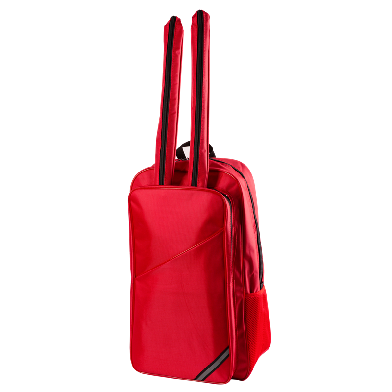 New and improved red shoulder backpack