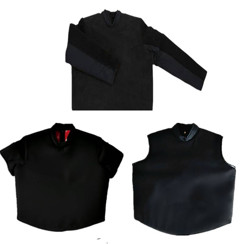 Fencing equipment Black canvas cowhide trainer training service long -sleeved short -sleeved short sleeveless fencing coach service on behalf of