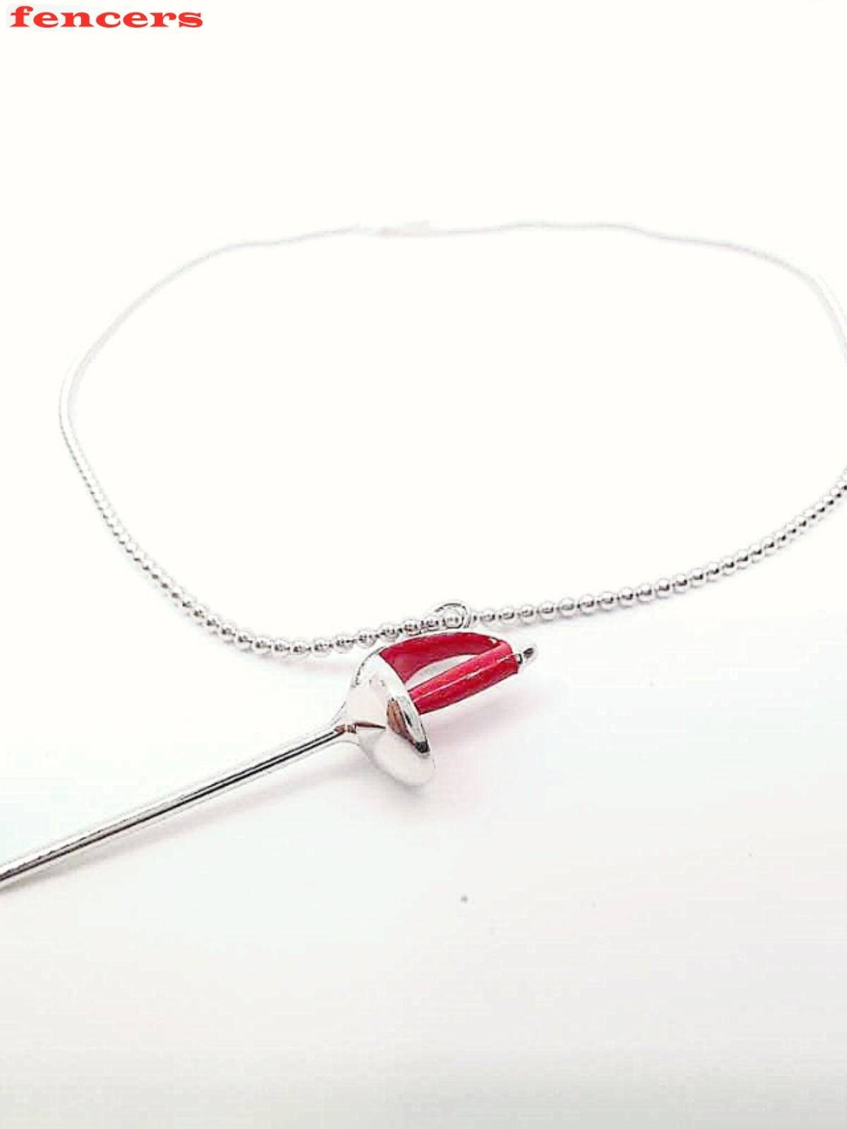 Fencing jewelry 925 sterling silver -FENCERS Flower Sword Heavy Sword Sword Sword Couple bracelet necklace