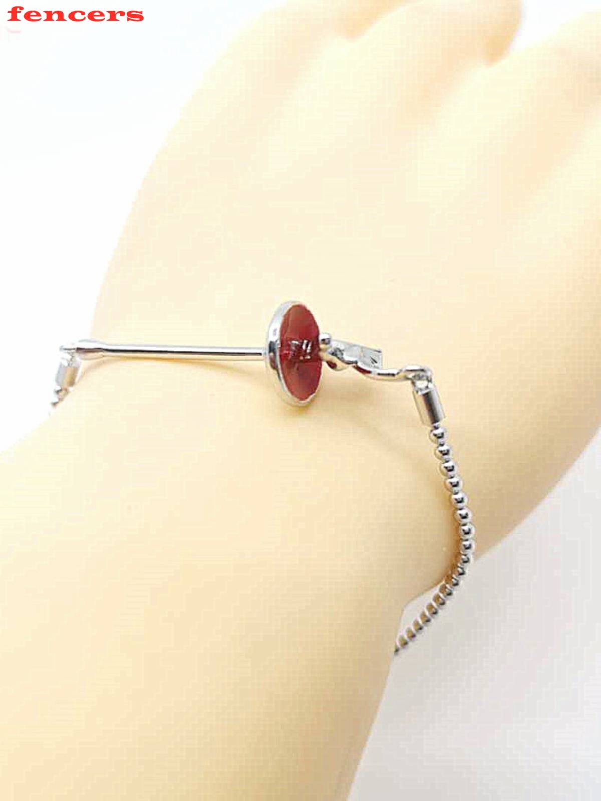 Fencing jewelry 925 sterling silver -FENCERS Flower Sword Heavy Sword Sword Sword Couple bracelet necklace