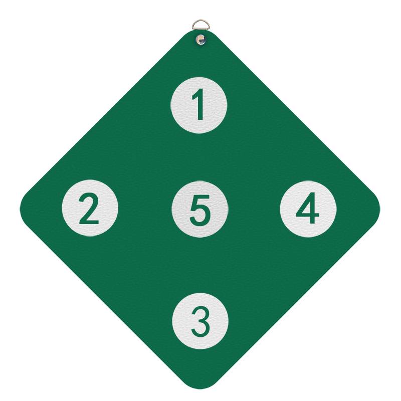 Simple sword target green