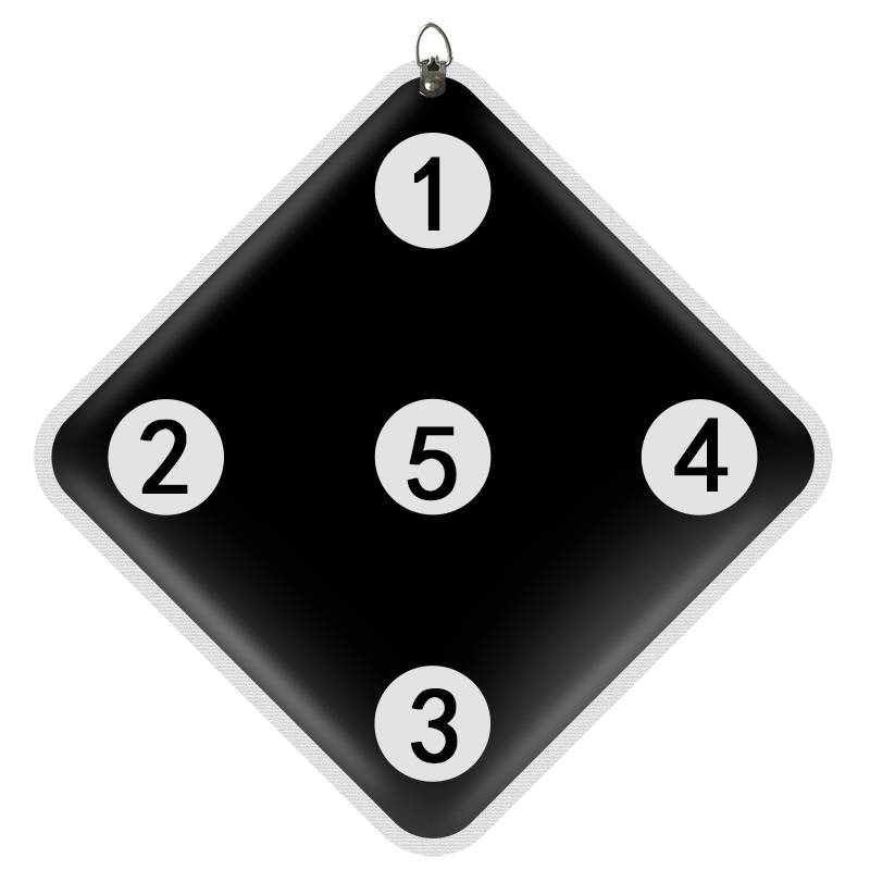 Black Double Sword Target