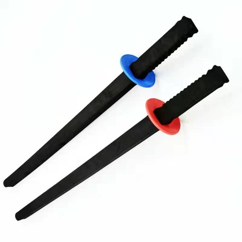 Two of the fine-trained swords plus blue