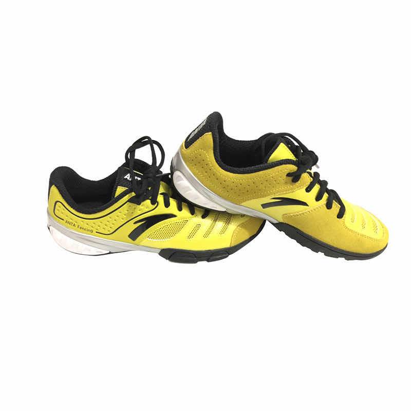 Fencing sports new Anta professional fencing shoes Children's sword shoe training competition shoes white non -slip and wear resistance