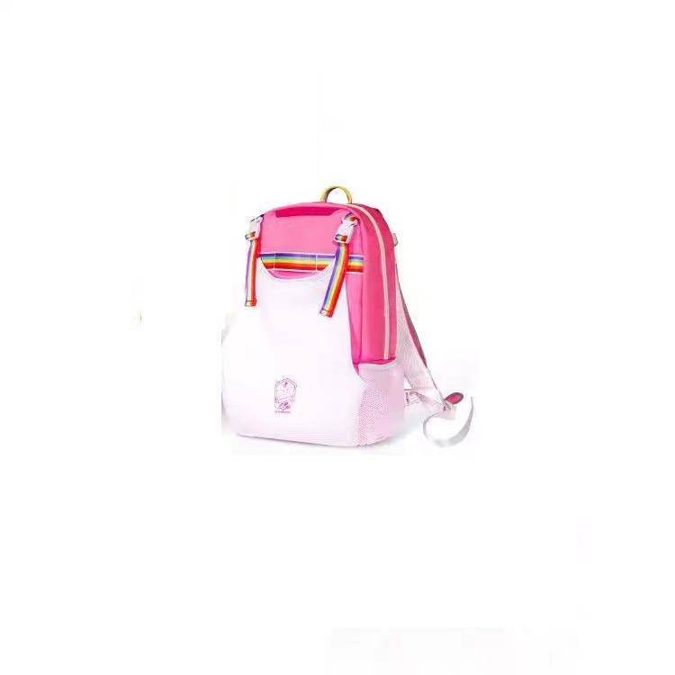 Pink double shoulder bag