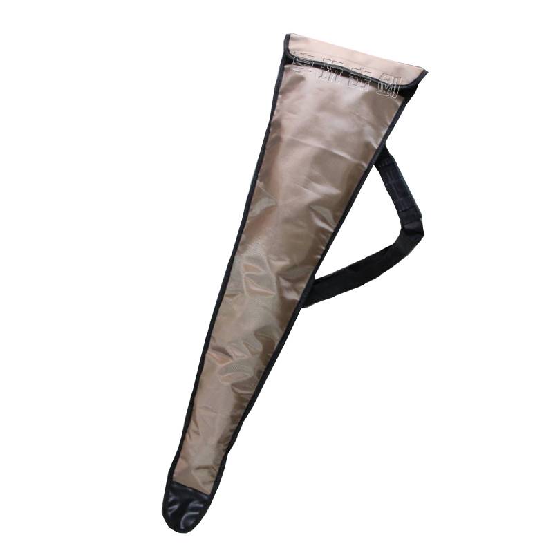 The khaki-coloured sword bag with blemish