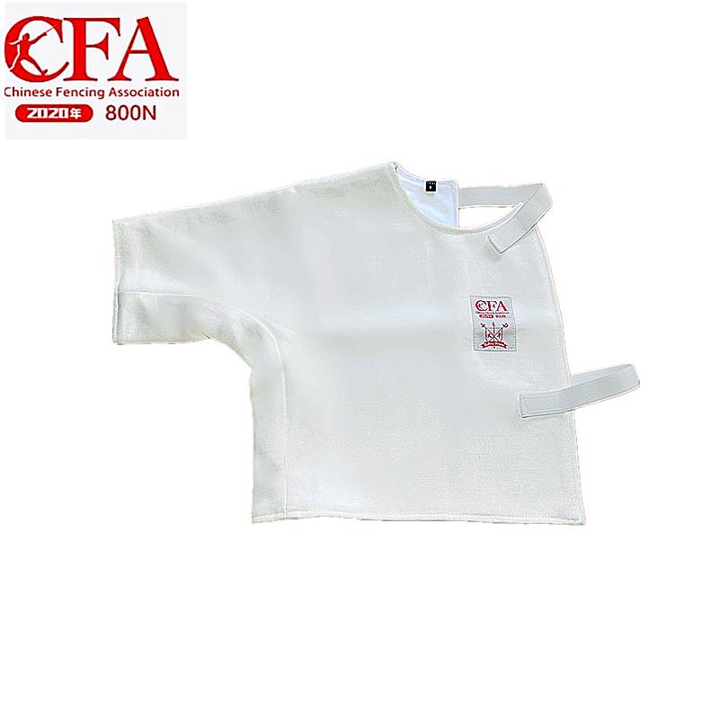 Fencing service new rules CFA adult children's fencing competition uniform single -sleeve small vest 350N800N certification standard