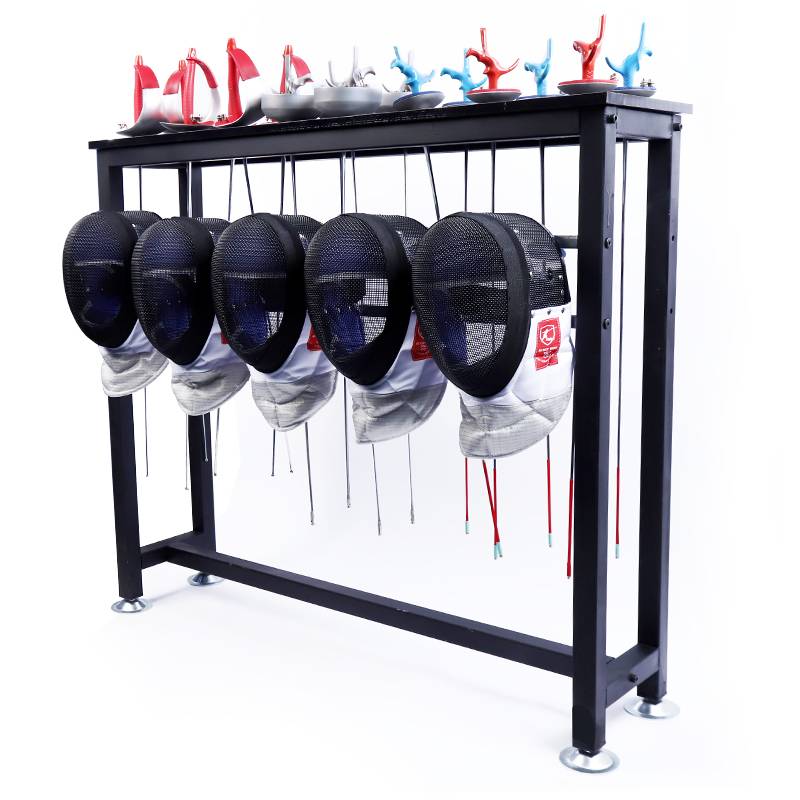 Fencing table Sword Sword Equipment helmet mask Putting new sword weapon items shelf frames
