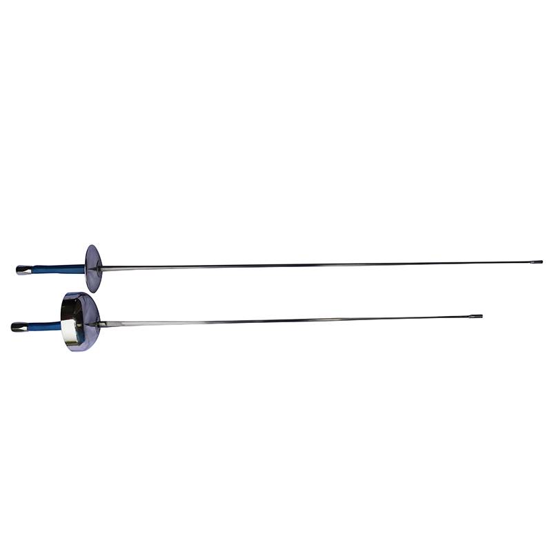 Zhangpai straight handle electric flower sword strip heavy sword strip competition authentication fencing equipment stainless silver color gold blue blue