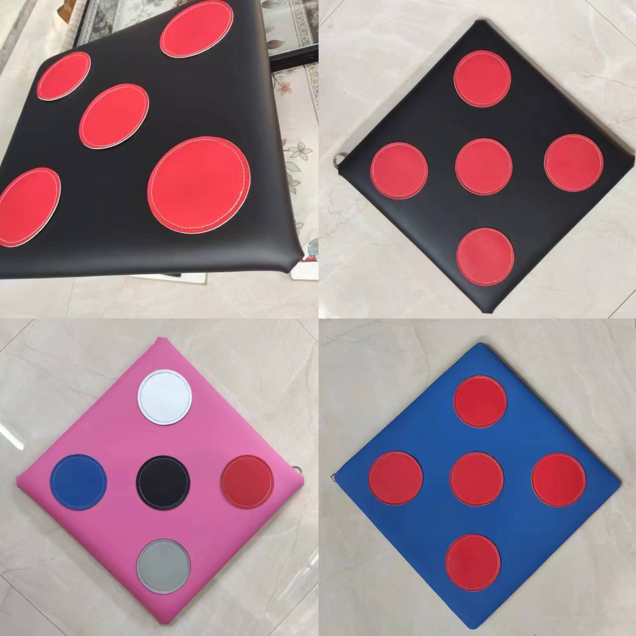 Fencing target five -hole anti -fibrous fiber leather sword target hanging training wall -mounted home sword museum full set of protective gear
