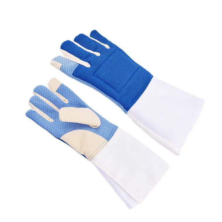Fencing gloves Children's adult flower sword heavy sword heavy sword anti -slip particles thick wear resistance training competition promotional free shipping