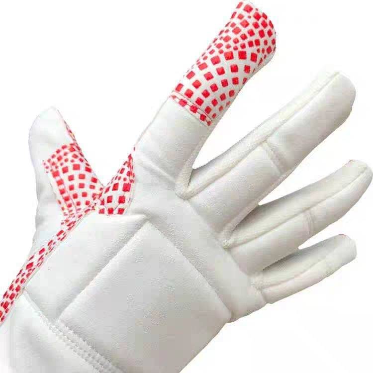 Fencing gloves Children's adult flower sword heavy sword heavy sword anti -slip particles thick wear resistance training competition promotional free shipping