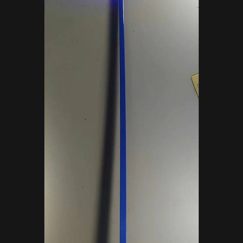There was a sound of light and blue sword