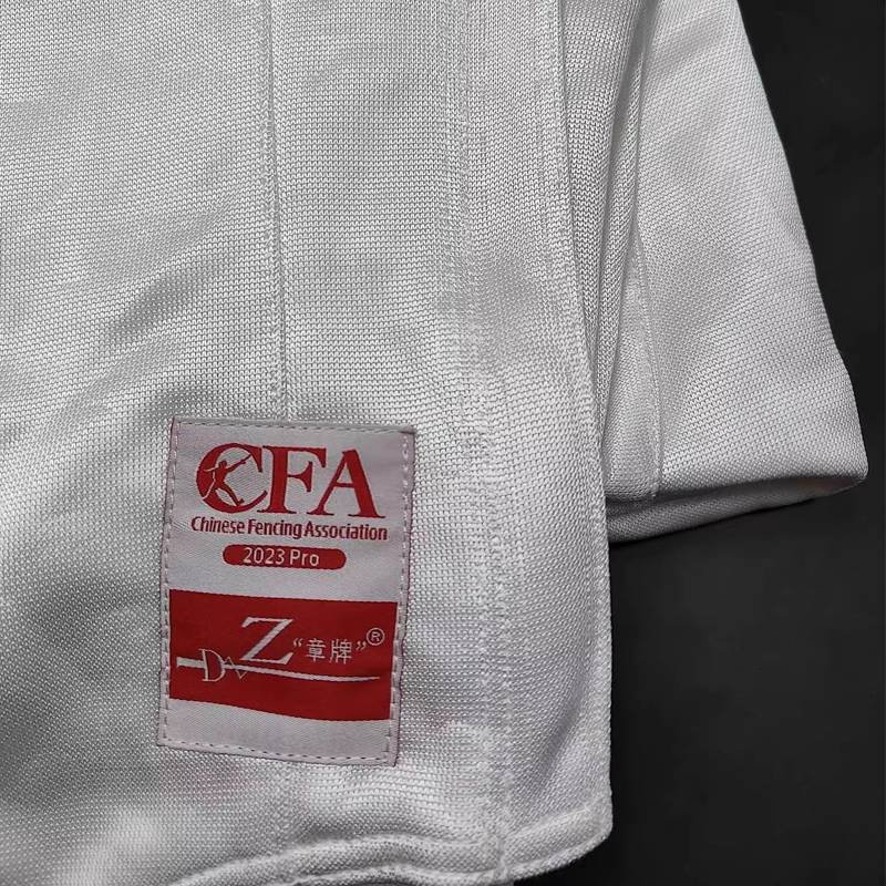 Genuine chapter brand fencing new rules contest CFA2023 Protective children's sword service 900N ice silk fencing uniform