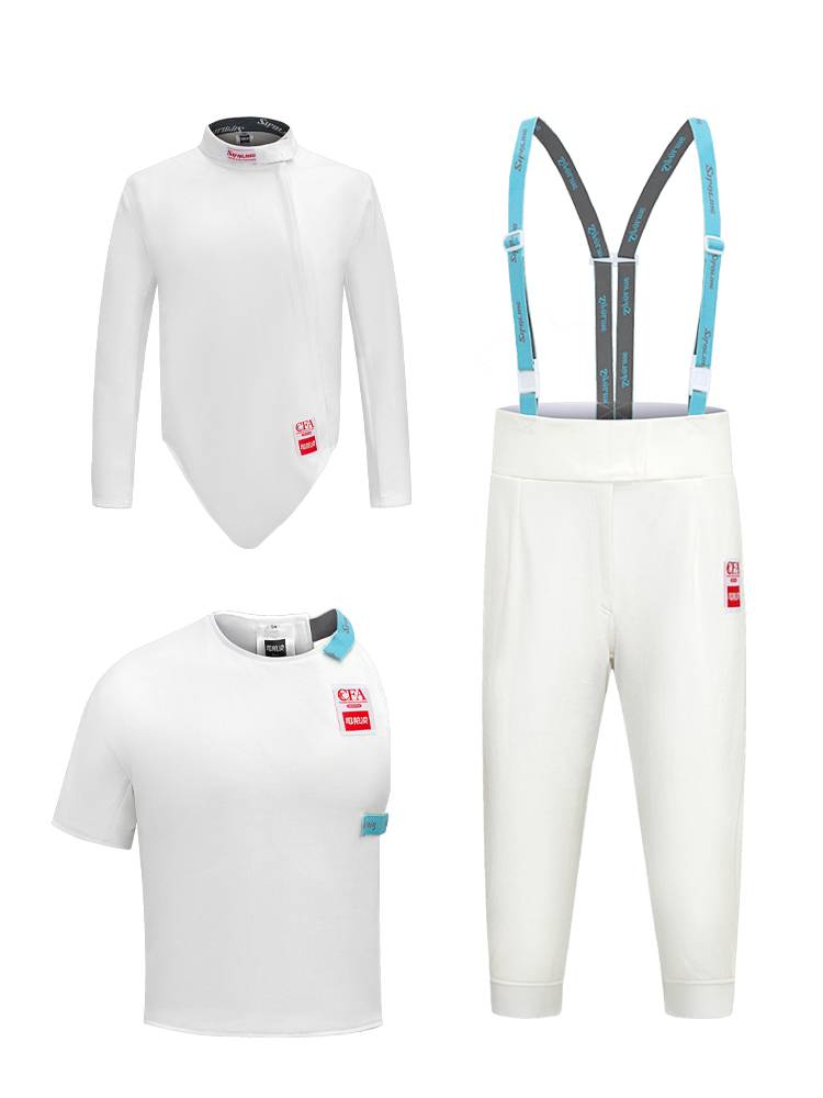 Fencing suit 900N new rules children 450n flower heavy saber competition jacket top vest pants ice silk fencing protection suit