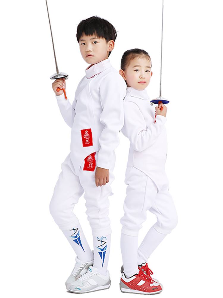 Fencing Clothing Three -piece Set Training clothes Children Adult Anti -Sneezing CE Authentication 350N tops pants vest