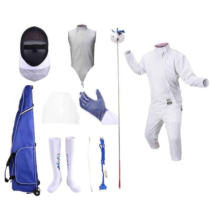 Fencing full set of flower swords and swords, 12 pieces of heavy sword, 10 CFA competition children 450N900N fencing set