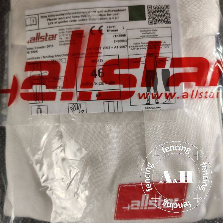 Genuine Germany Allstar Sword Pants Import FIE800N Women's Economic Fencing Pants Contest Training New Regulations