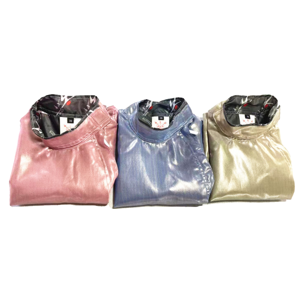 Fencing color ultra -thin flower sword can wash metal clothes blue pink gold children's fencing competition clothing