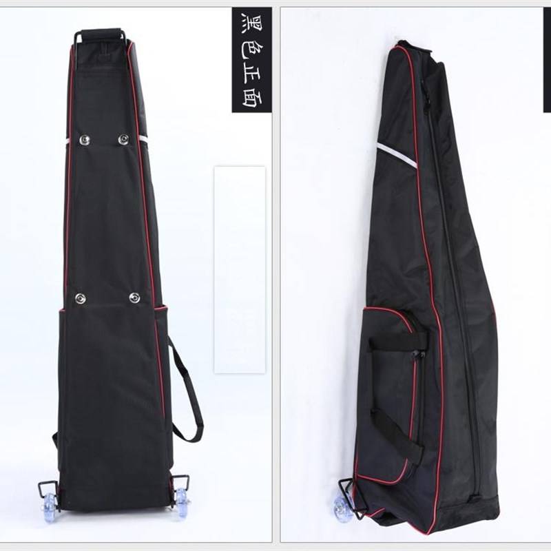 Fencing equipment Black -red children's fencing bag sword cover with steel frame small roller sword bag A -type bag Oxford cloth