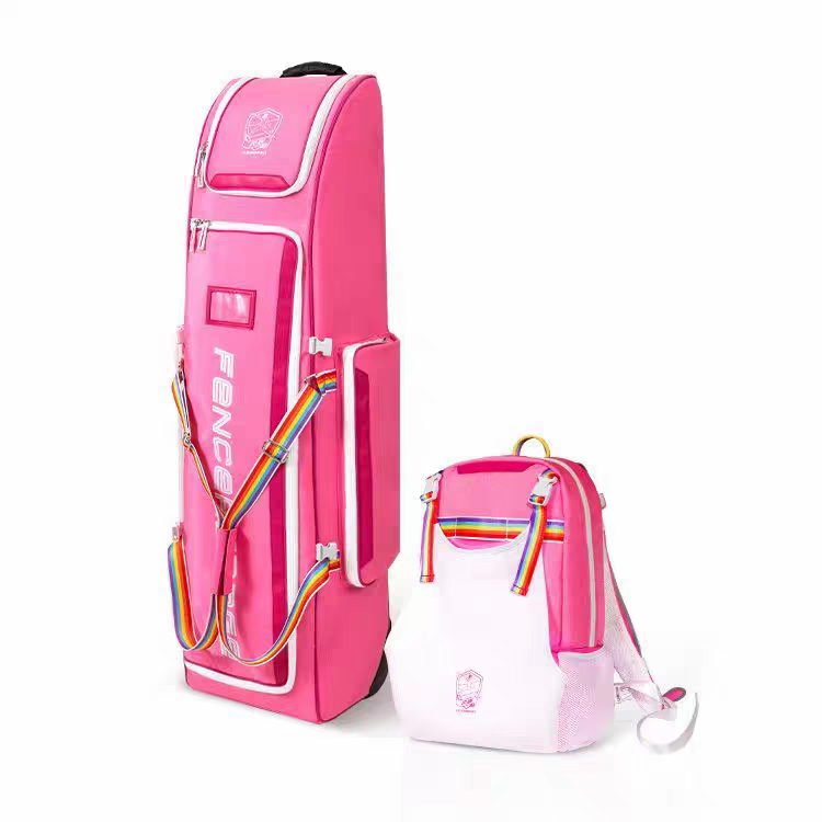 Pink + double shoulder backpack