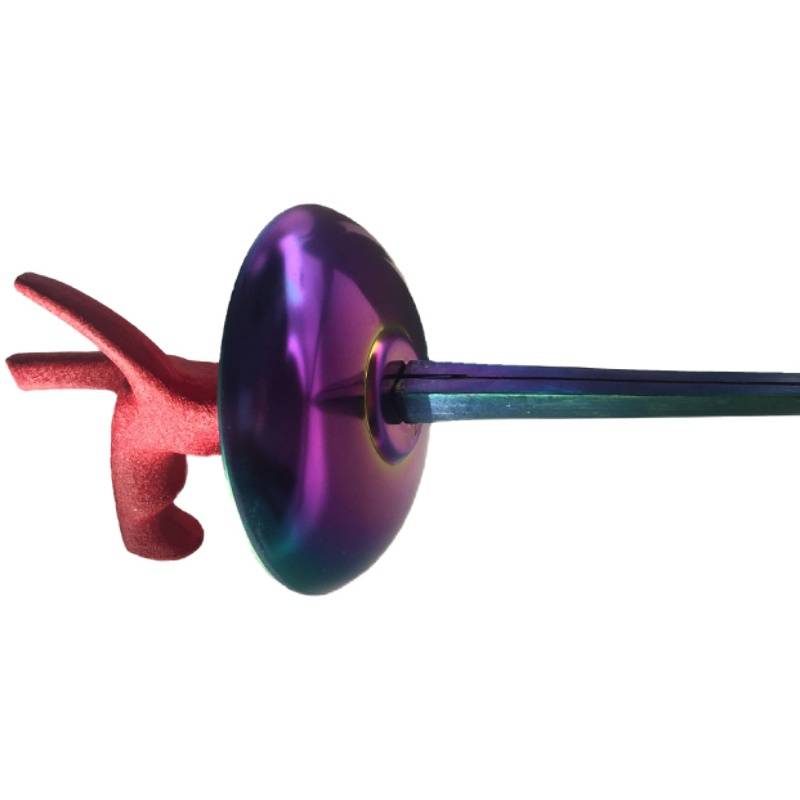 Zhangpai Flower Sword Silver Children's Fencing Practice Sword Adult Graduate Blue Rust Race training equipment Send hand line
