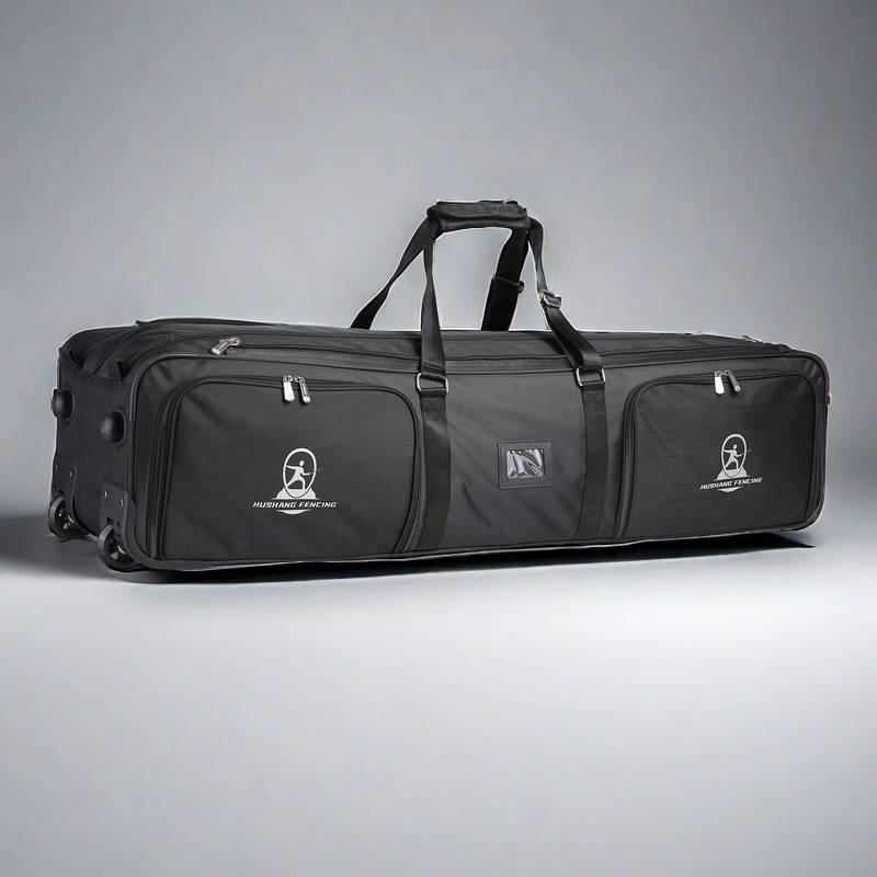 The fencing sword bag team bag can be equipped with two sets of equipment with a partition layer fencing competition