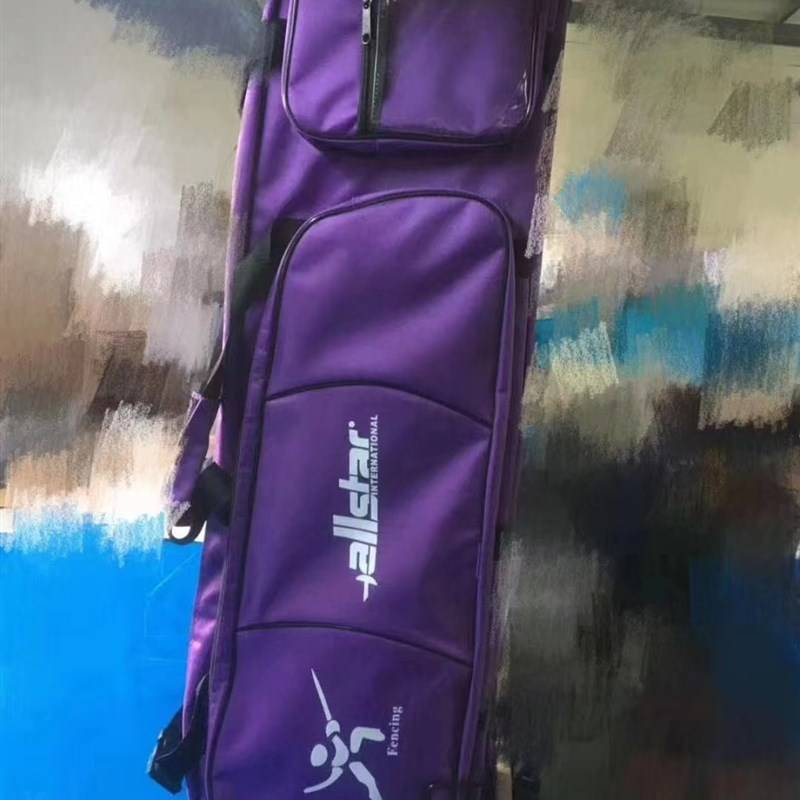The purple-coloured sword-sword bag